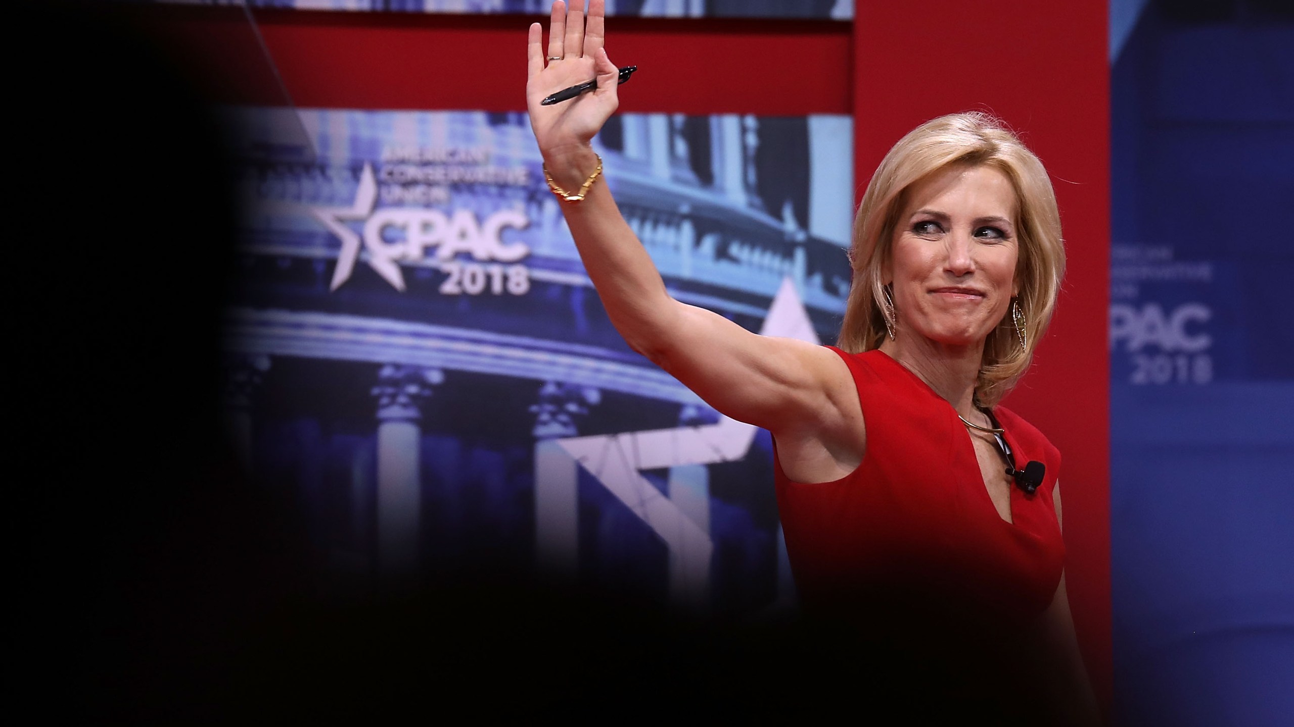 Fox News Channel host Laura Ingraham addresses the Conservative Political Action Conference in National Harbor, Maryland, on Feb. 23, 2018. (Credit: Chip Somodevilla / Getty Images)