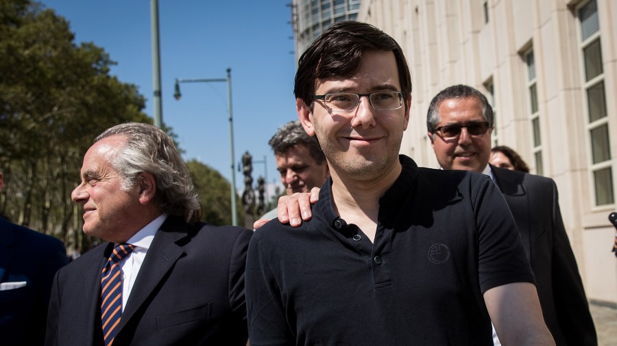 Former pharmaceutical executive Martin Shkreli after the jury issued a verdict at the U.S. District Court for the Eastern District of New York in Brooklyn on Aug. 4, 2017. (Credit: Drew Angerer/Getty Images)