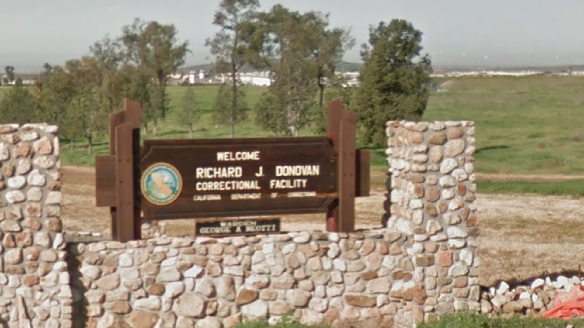 A sign for the Richard J. Donovan Correctional Facility is seen in this January 2011 image from Google Maps.