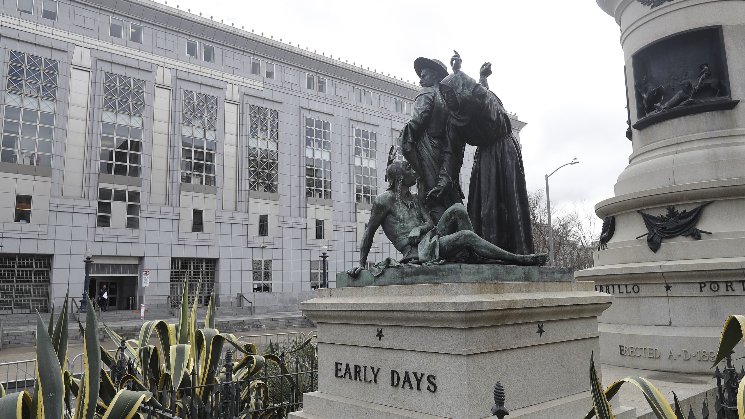 This San Francisco statue will be removed after complaints that it's degrading to Native Americans. (Credit: AP via CNN Wire)