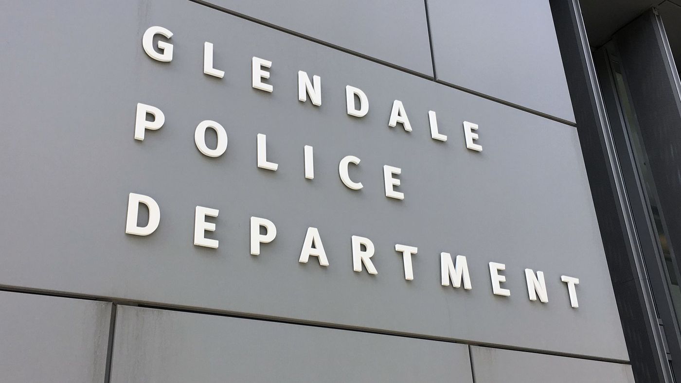 Glendale police headquarters is seen in this Los Angeles Times file photo.