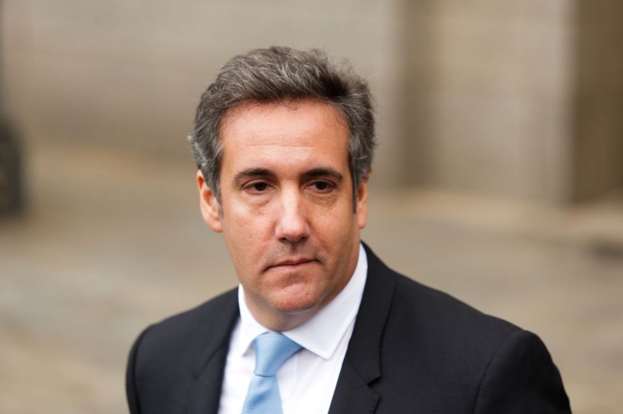 Michael Cohen exits the U.S. Federal Court on April 16, 2018 in Lower Manhattan, New York. (Credit: EDUARDO MUNOZ ALVAREZ/AFP/Getty Images)