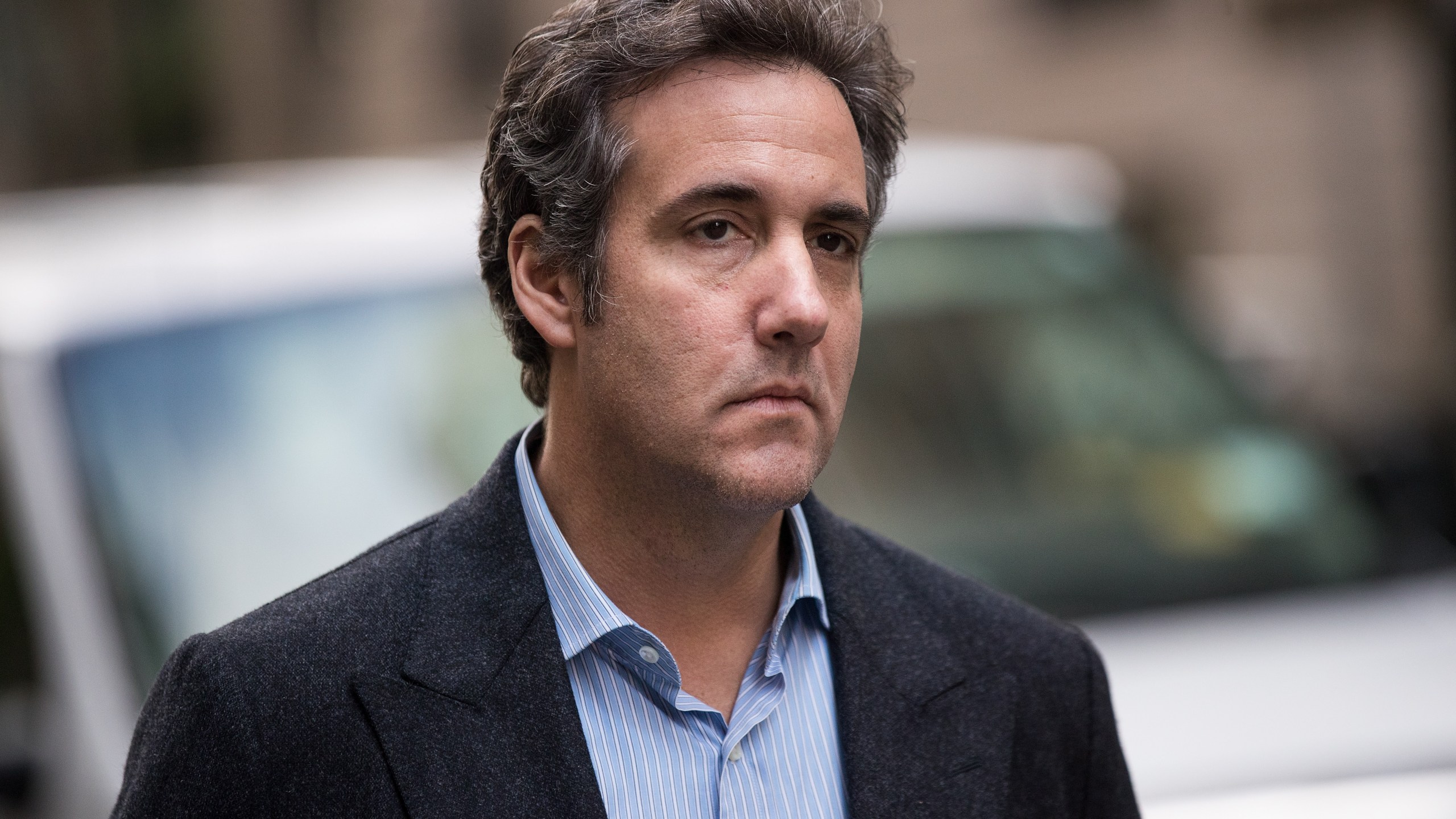 Michael Cohen, former personal attorney for Donald Trump, exits the Loews Regency Hotel in New York City on May 11, 2018. (Credit: Drew Angerer/Getty Images)