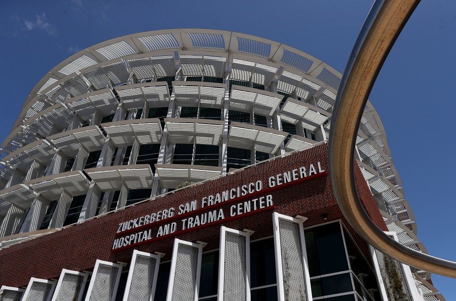 A view of the Zuckerberg San Francisco General Hospital and Trauma Center on May 16, 2018. (Credit: Justin Sullivan / Getty Images)