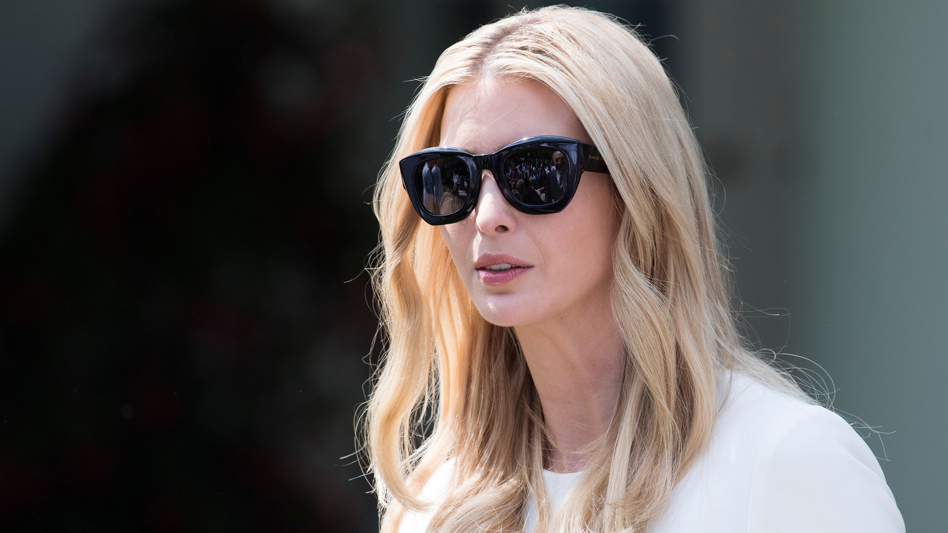 Ivanka Trump arrives for an event with First Lady Melania Trump to launch initiatives for Be Best, which includes the well-being of children, at the White House in Washington, D.C., on May 7, 2018. (Credit: JIM WATSON / AFP /Getty Images)