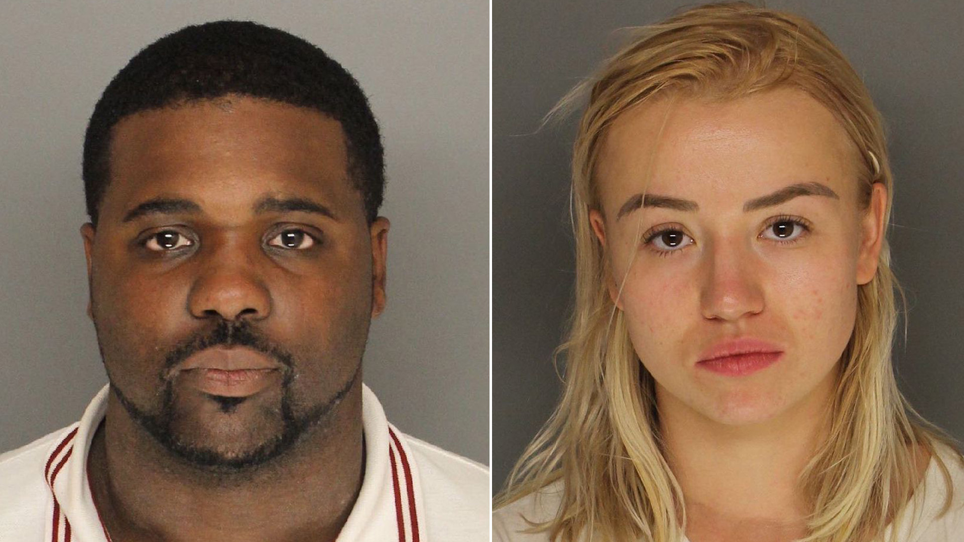 Deshawn McDougal and Iryna Melnyk are seen in booking photos released by the Santa Barbara County Sheriff's Department on May 31, 2018.