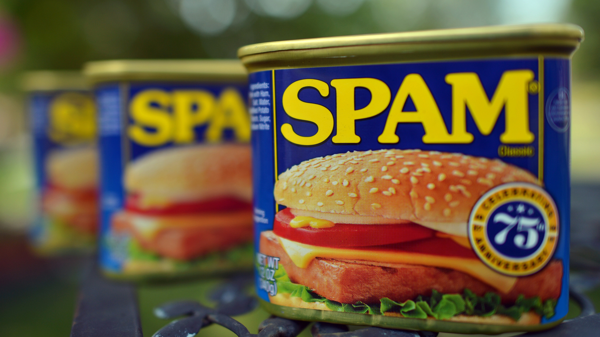 Cans of Spam meat made by the Hormel Foods Corporation are pictured in Silver Spring, Maryland, on July 5, 2012. (Credit: Jewel Samad/AFP/GettyImages)