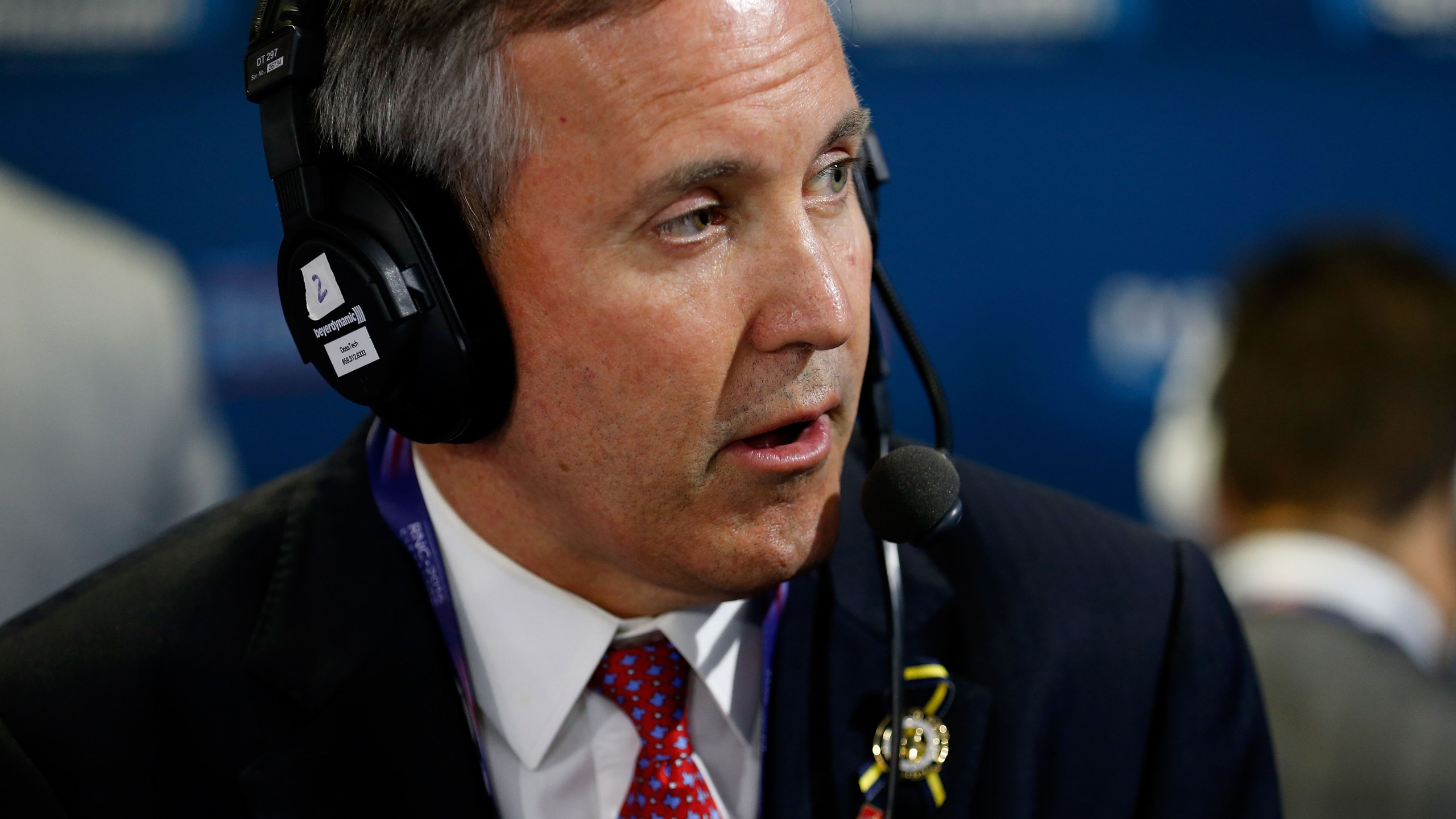 Texas Attorney General Ken Paxton sits down to talk with Andrew Wilkow on his show "The Wilkow Majority" at Quicken Loans Arena on July 20, 2016, in Cleveland, Ohio. (Credit: Kirk Irwin/Getty Images for SiriusXM)