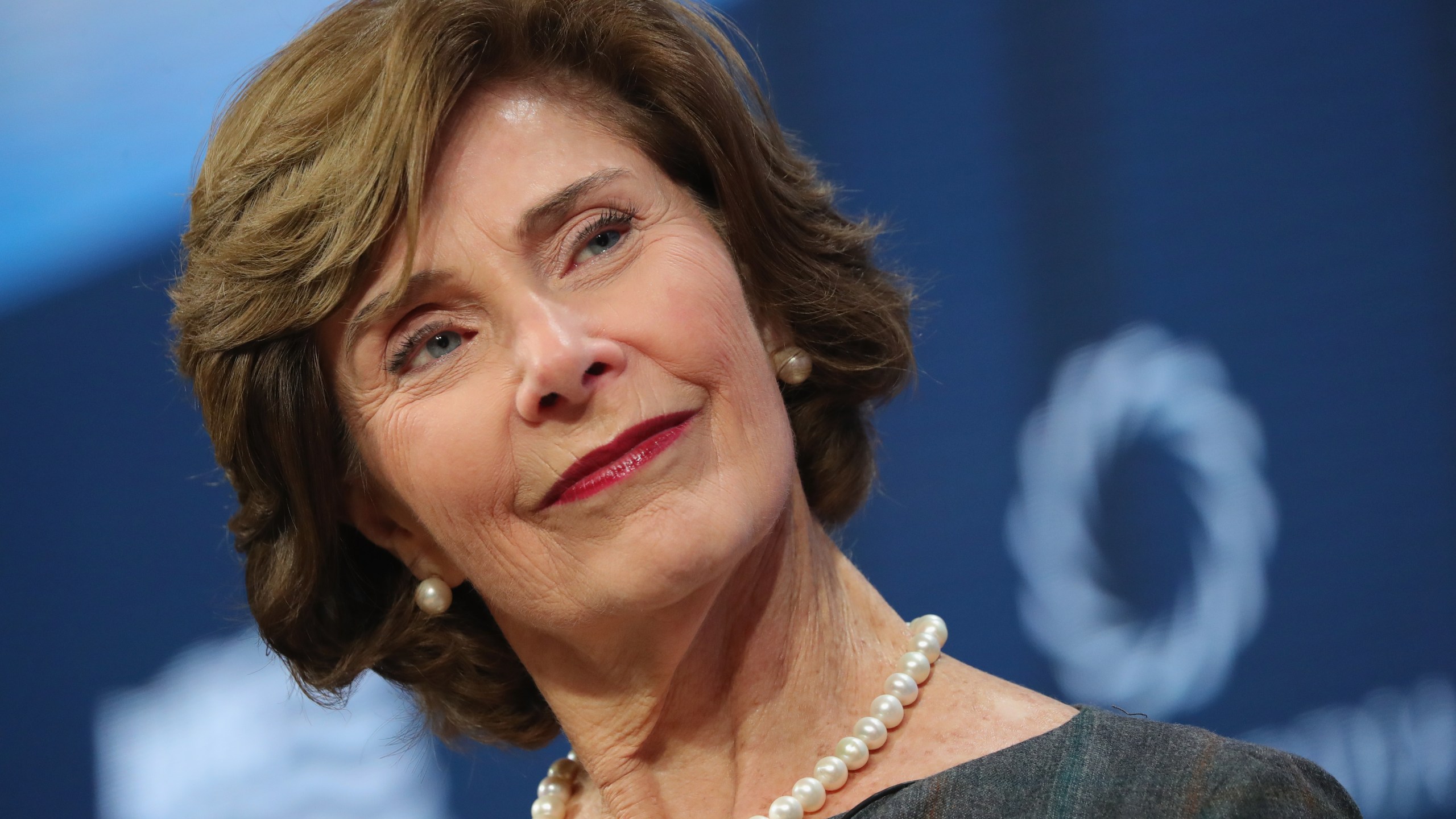 Laura Bush, former first lady, speaks at The 2017 Concordia Annual Summit at Grand Hyatt New York on September 18, 2017, in New York City. (Credit: Paul Morigi/Getty Images for Concordia Summit)