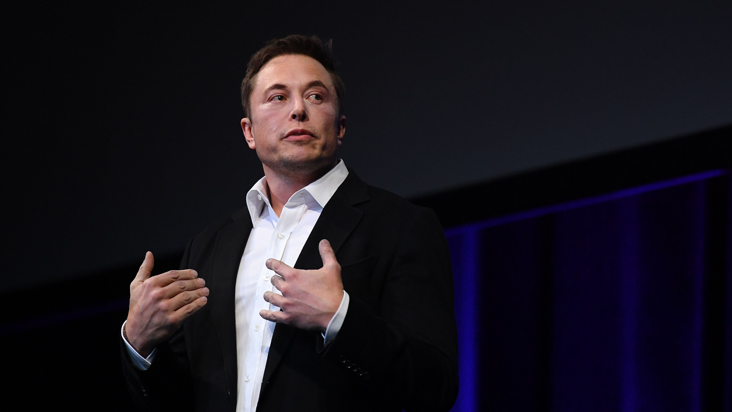 SpaceX and Tesla CEO Elon Musk speaks at the International Astronautical Congress on September 29, 2017 in Adelaide, Australia.(Credit: Mark Brake/Getty Images)