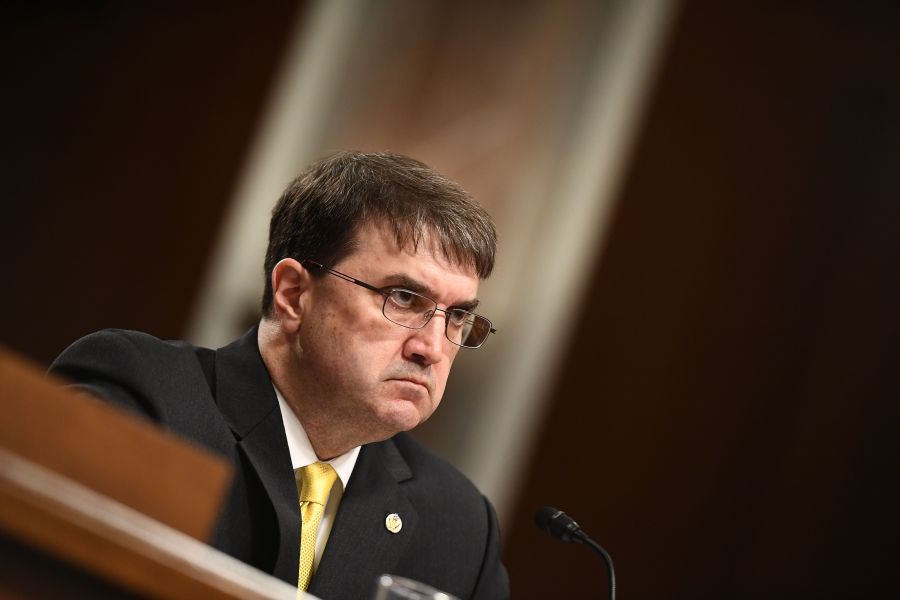 Robert Wilkie, nominee to lead the Department of Veterans Affairs, testifies on June 27, 2018, before the US Senate Veterans Affairs Committee in Washington, D.C. (Credit: Mandel Ngan/AFP/Getty Images)