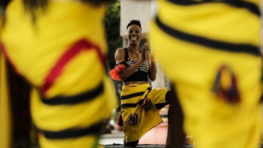 Leimert Park Village in South L.A. hosted one of several Juneteenth celebrations across the region June 16, 2018. (Credit: Maria Alejandra Cardona / Los Angeles Times)