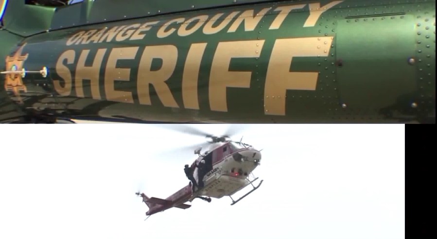 An Orange County Sheriff's Department helicopter is shown in a file photo.