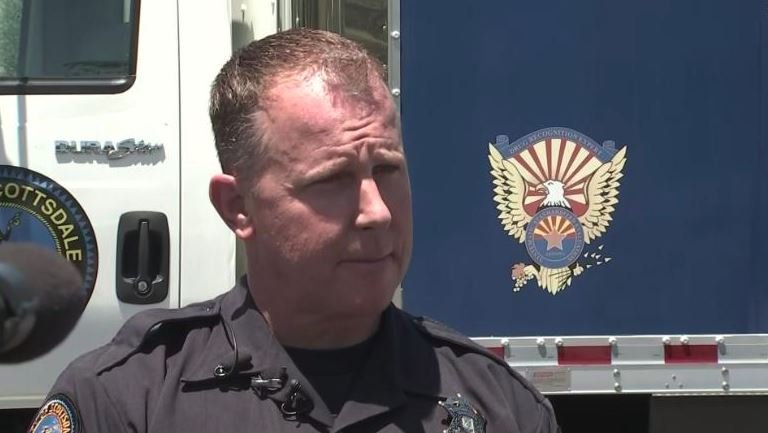 Scottsdale, Arizona police Sgt. Ben Hoster said evidence at the scenes leads police to believe that four killings in the city are related on June 2, 2018. (Credit: KTVK)