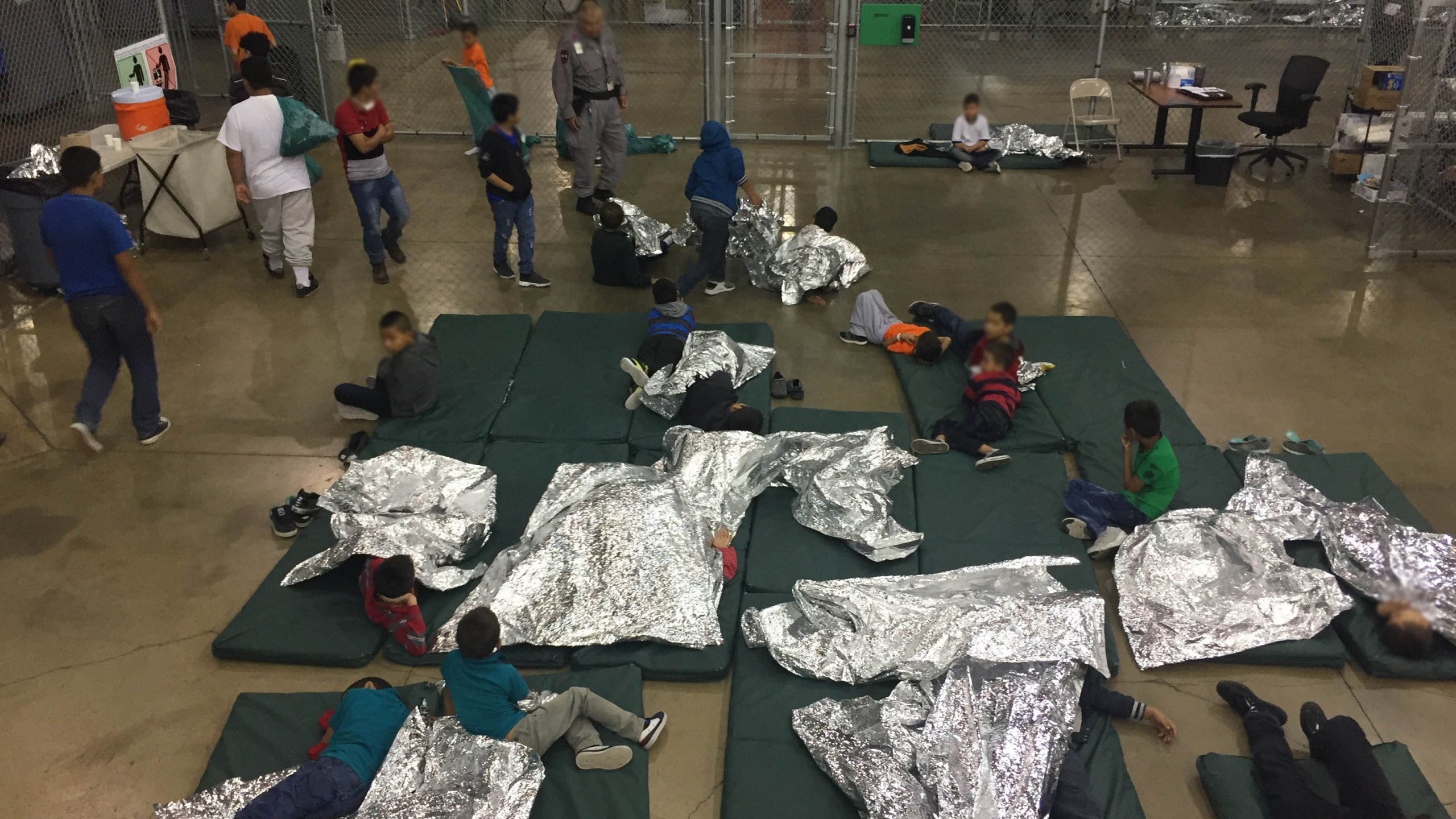 Federal officials said the immigrants were only being processed and wouldn't be here longer than three days, but lawmakers reported they'd been told by immigrants within the facility that they had been there for seven. (Credit: US Customs and Border Patrol)