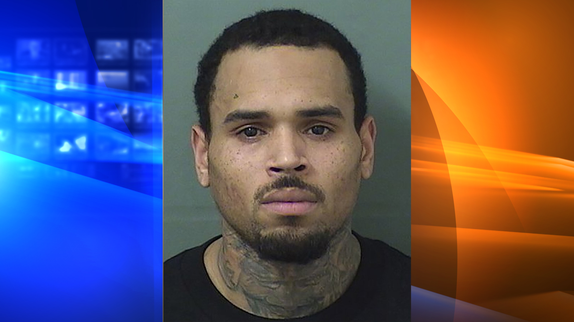 Singer Chris Brown is shown in a photo released by the Palm Beach County Sheriff's Office on July 6, 2018.