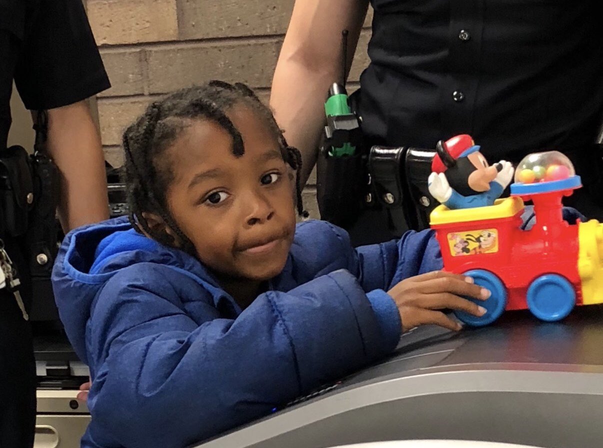 Los Angeles police released this image of a boy found alone at Union Station on July 4, 2018.