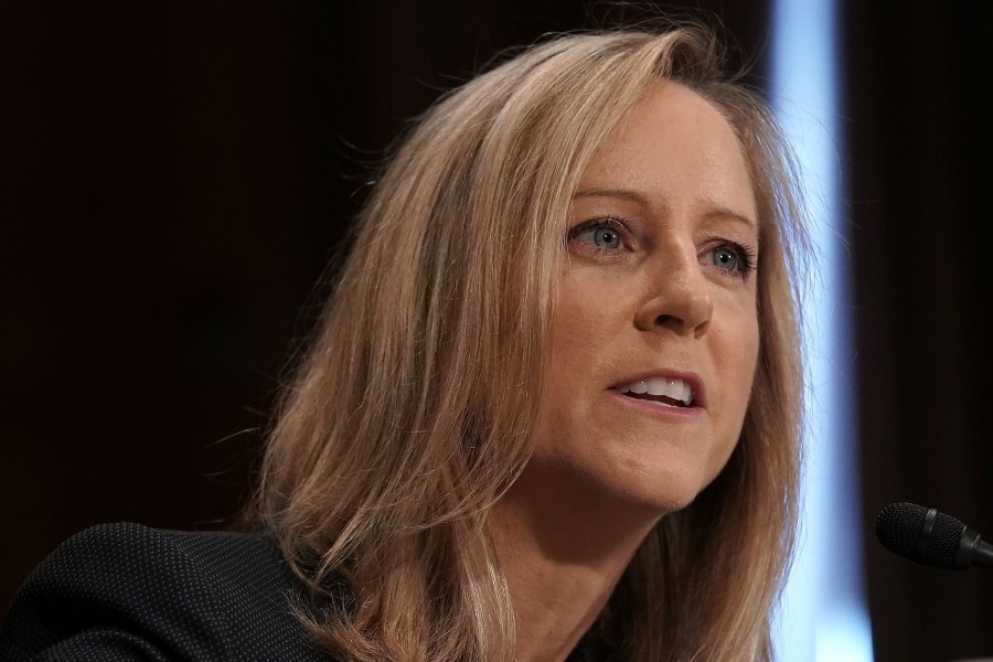 White House Office of Management and Budget official Kathleen Laura Kraninger, who is President Trump's nominee to become director of Bureau of Consumer Financial Protection, testifies during a confirmation hearing before the Senate Committee on Banking, Housing, and Urban Affairs July 19, 2018. (Credit: Alex Wong/Getty Images)