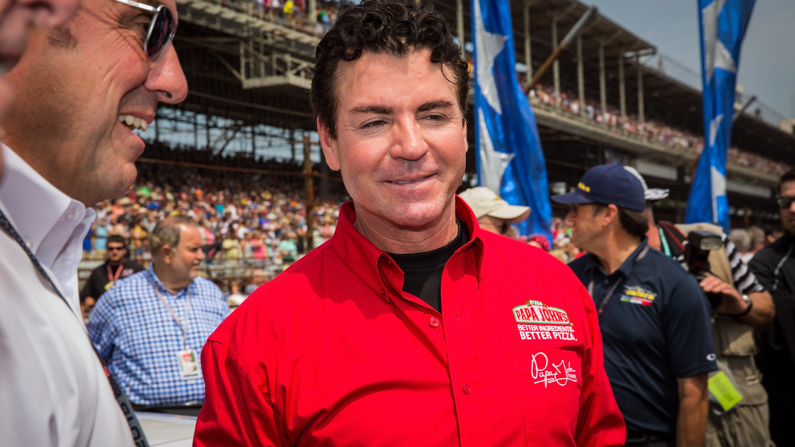 Papa John's founder and CEO John Schnatter attends the Indy 500 on May 23, 2015, in Indianapolis, Indiana. (Credit: Michael Hickey / Getty Images)