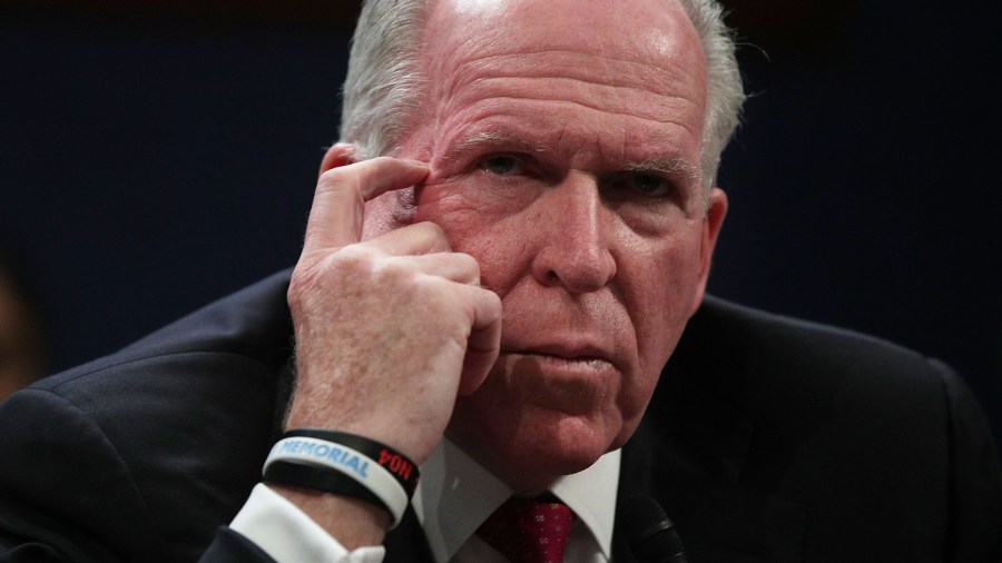 Former Director of the U.S. Central Intelligence Agency John Brennan testifies before the House Permanent Select Committee on Intelligence on Capitol Hill on May 23, 2017. (Credit: Alex Wong/Getty Images)