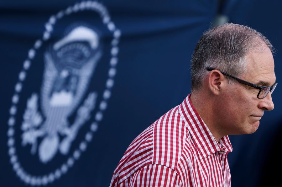 Environmental Protection Agency Administrator Scott Pruitt walks during an Independence Day picnic for military families on the South Lawn of the White House July 4, 2018, in Washington, D.C. (Credit: BRENDAN SMIALOWSKI/AFP/Getty Images)