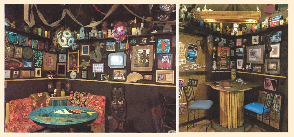 The interior of a Tiki bar build by a Cal Fire assistant chief by on-duty employee without authorization is seen in an undated photo from the California State Auditor's report released July 24, 2018.