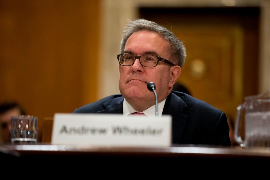 Andrew Wheeler during his confirmation hearing to be Deputy Administrator of the Environmental Protection Agency on Capitol Hill in Washington, D.C. on Nov. 8, 2017. (Credit: Alex Edelman/CNP/AP)