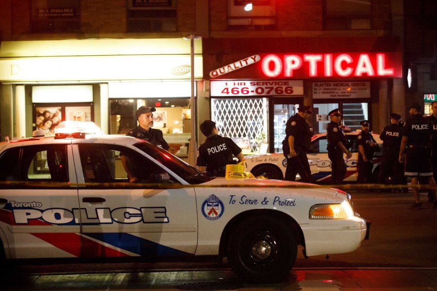 A woman was killed and 13 others injured in a shooting in Toronto on July 22, 2018. (Credit: Cole Burston/Getty Images)