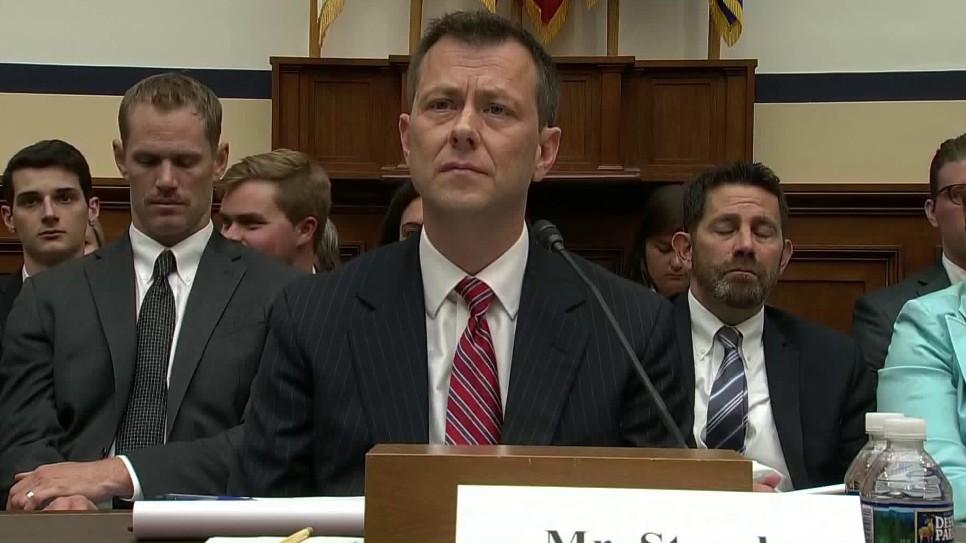 Peter Strzok testifies in front of the House Judiciary Committee on July 12, 2018. (Credit: Pool)