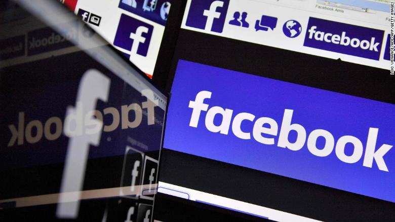 This file photo taken on Nov. 20, 2017, shows logos of US online social media and social networking service Facebook. (Credit: VENANCELOIC VENANCE/AFP/Getty Images)