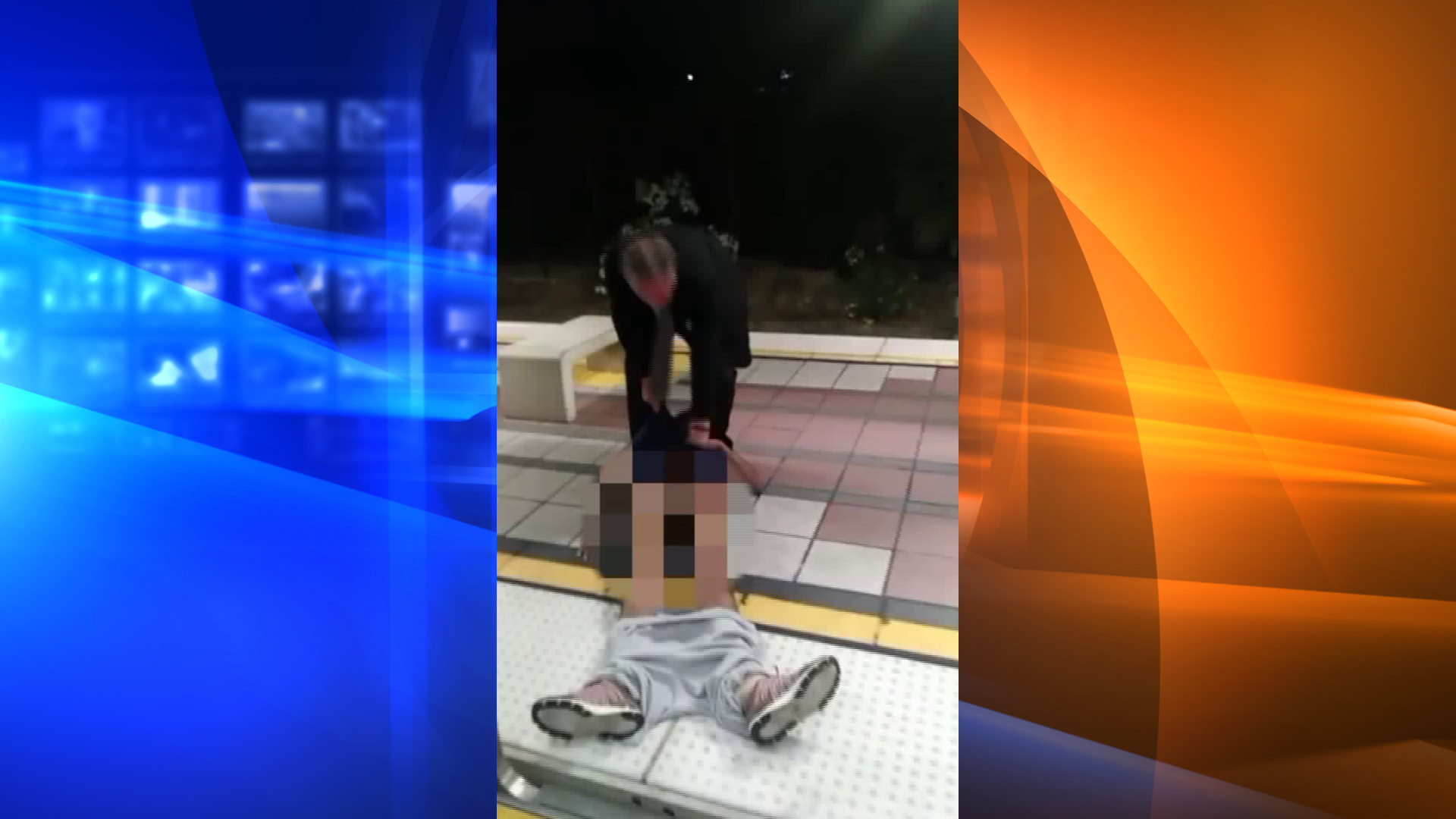 A video posted on BillionGODSun's YouTube page on Aug. 1, 2018 shows a man dragging an unresponsive man off a Blue Line train in Long Beach.