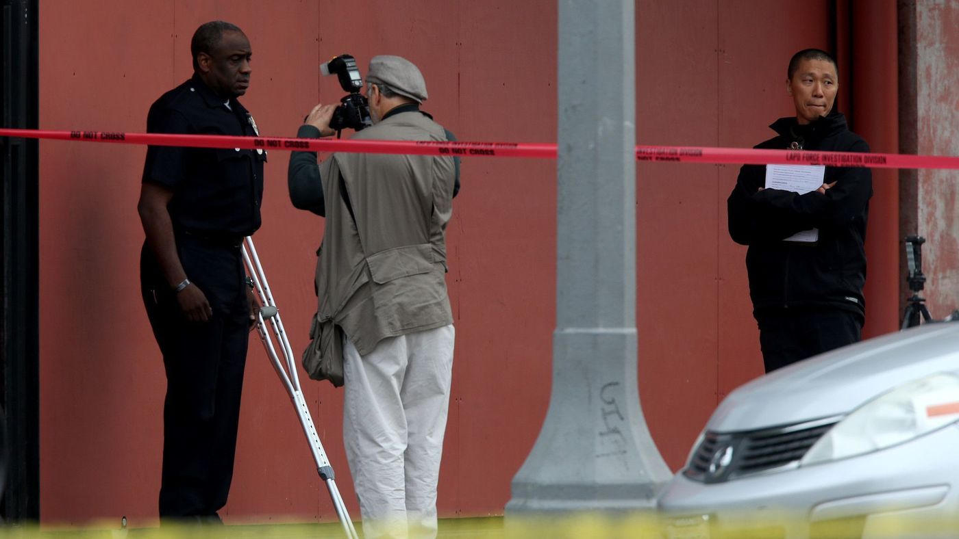 Ex-LAPD Officer Clifford Proctor, left, is seen in an undated photo. (Credit: Irfan Khan / Los Angeles Times)