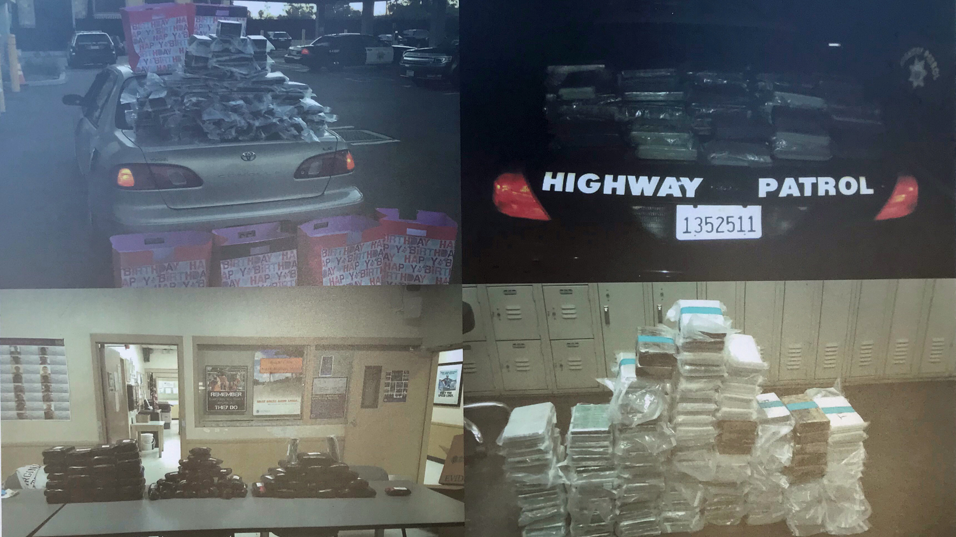 FBI officials on Aug. 8, 2018 released these photos of drugs and money allegedly smuggled during trafficking operations involving the Sinaloa Cartel.