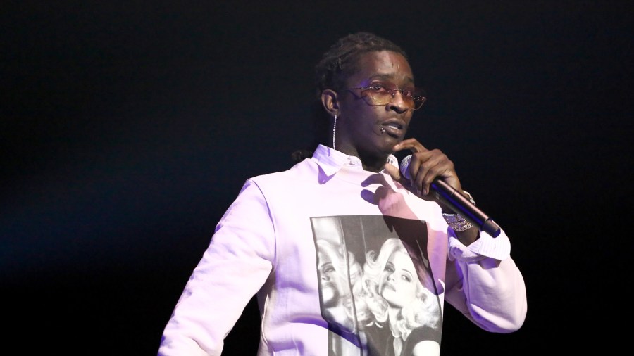 Rapper Young Thug performs onstage at the STAPLES Center Concert on June 23, 2018 in Los Angeles. (Credit: Ser Baffo/Getty Images for BET)