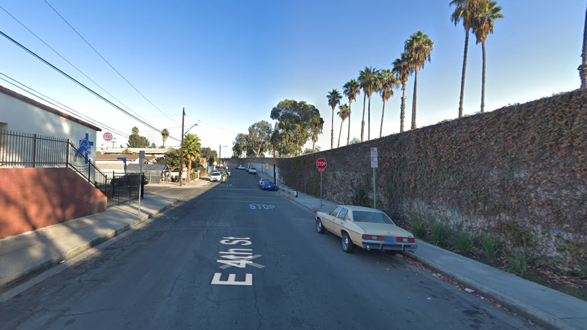 The 3800 block of East Fourth Street in East Los Angeles is seen in an image from December 2017. (Credit: Google Maps Street View)