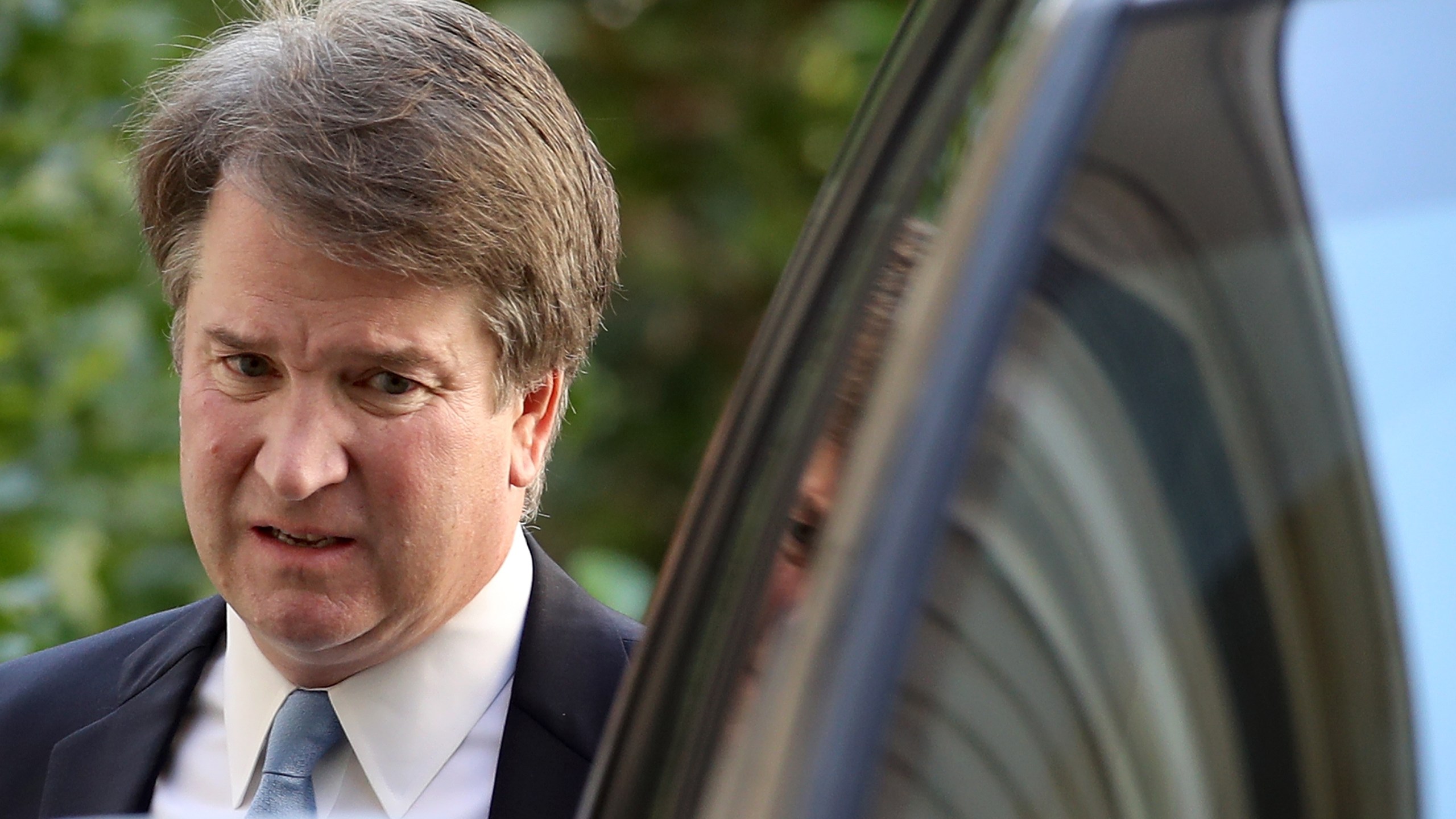 Supreme Court nominee Judge Brett Kavanaugh leaves his home September 19, 2018 in Chevy Chase, Maryland. (Credit: Win McNamee/Getty Images)