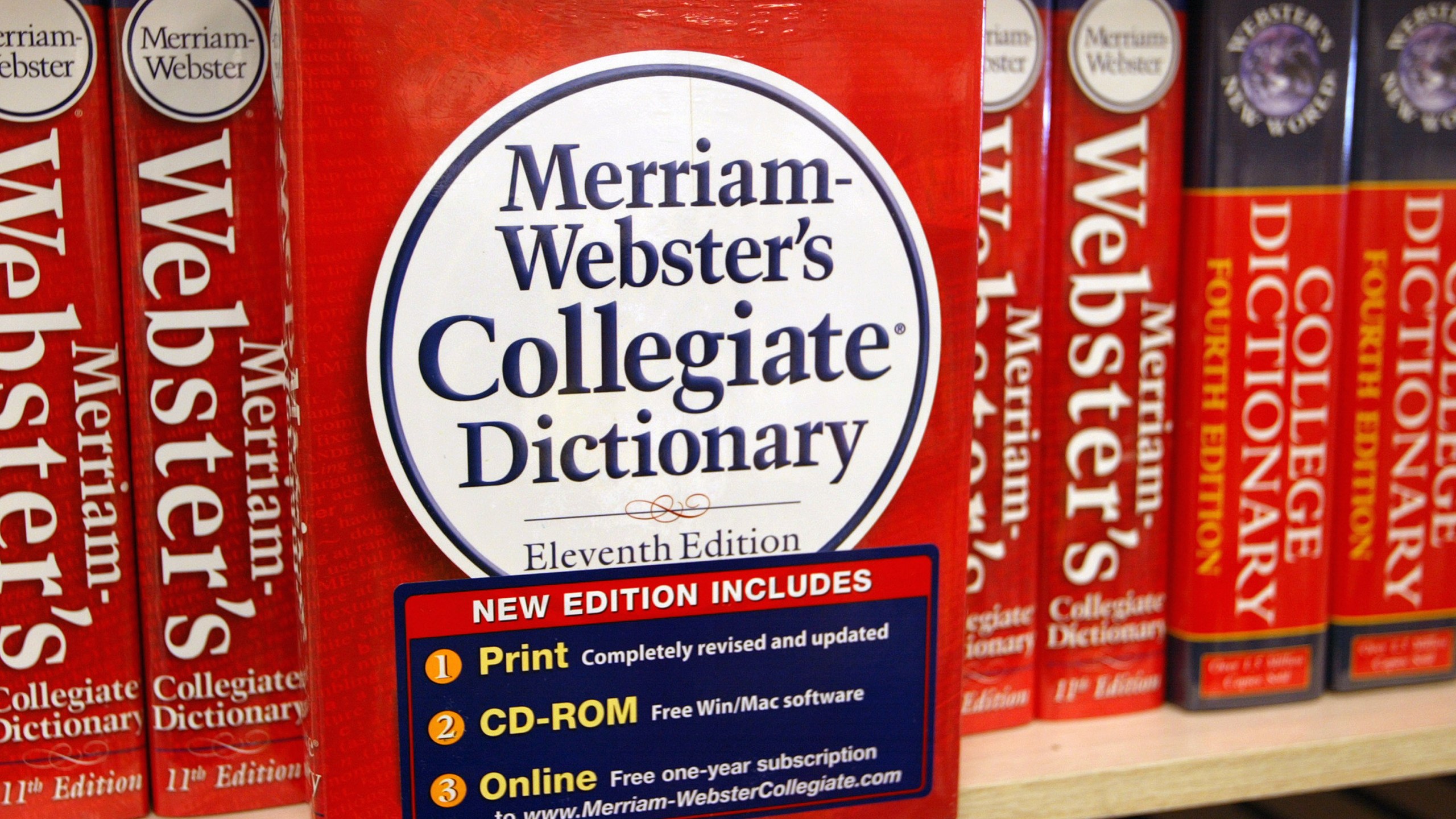 Merriam-Webster dictionary. (Credit: (Tim Boyle/Getty Images)