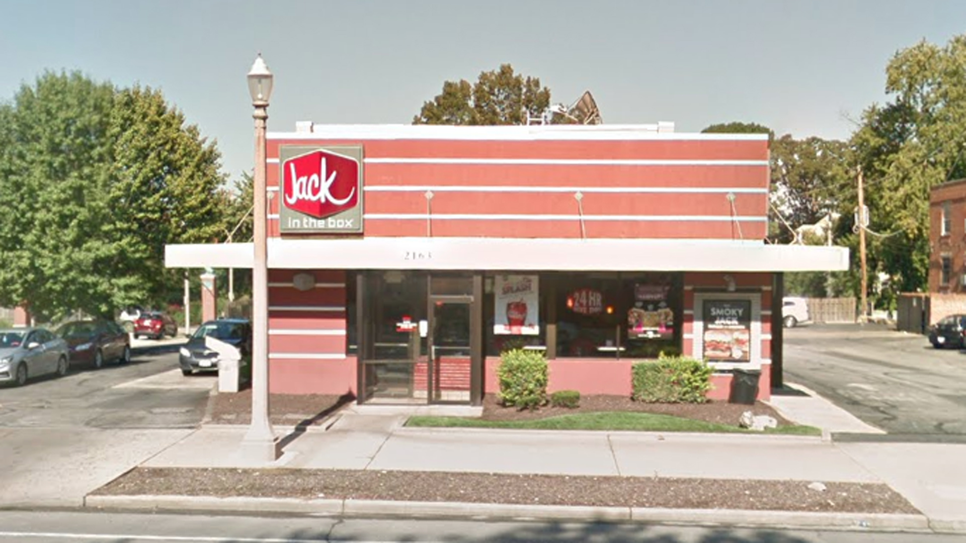 The Jack in the Box where the incident occurred is seen in a Google Maps image.