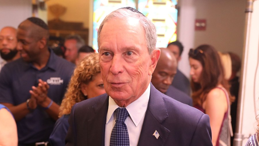 Former New York City Mayor Michael Bloomberg speaks at a political event attended by Florida Democratic gubernatorial candidate Andrew Gillum at the Century Pines Jewish Center on Oct. 18, 2018, in Pembroke Pines, Fla. (Credit: Joe Raedle/Getty Images)