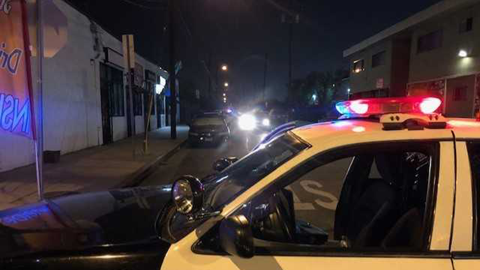 Detectives investigate the scene of a deputy-involved shooting in the 10600 block of South burin Avenue Lennox on Oct. 27, 2018.