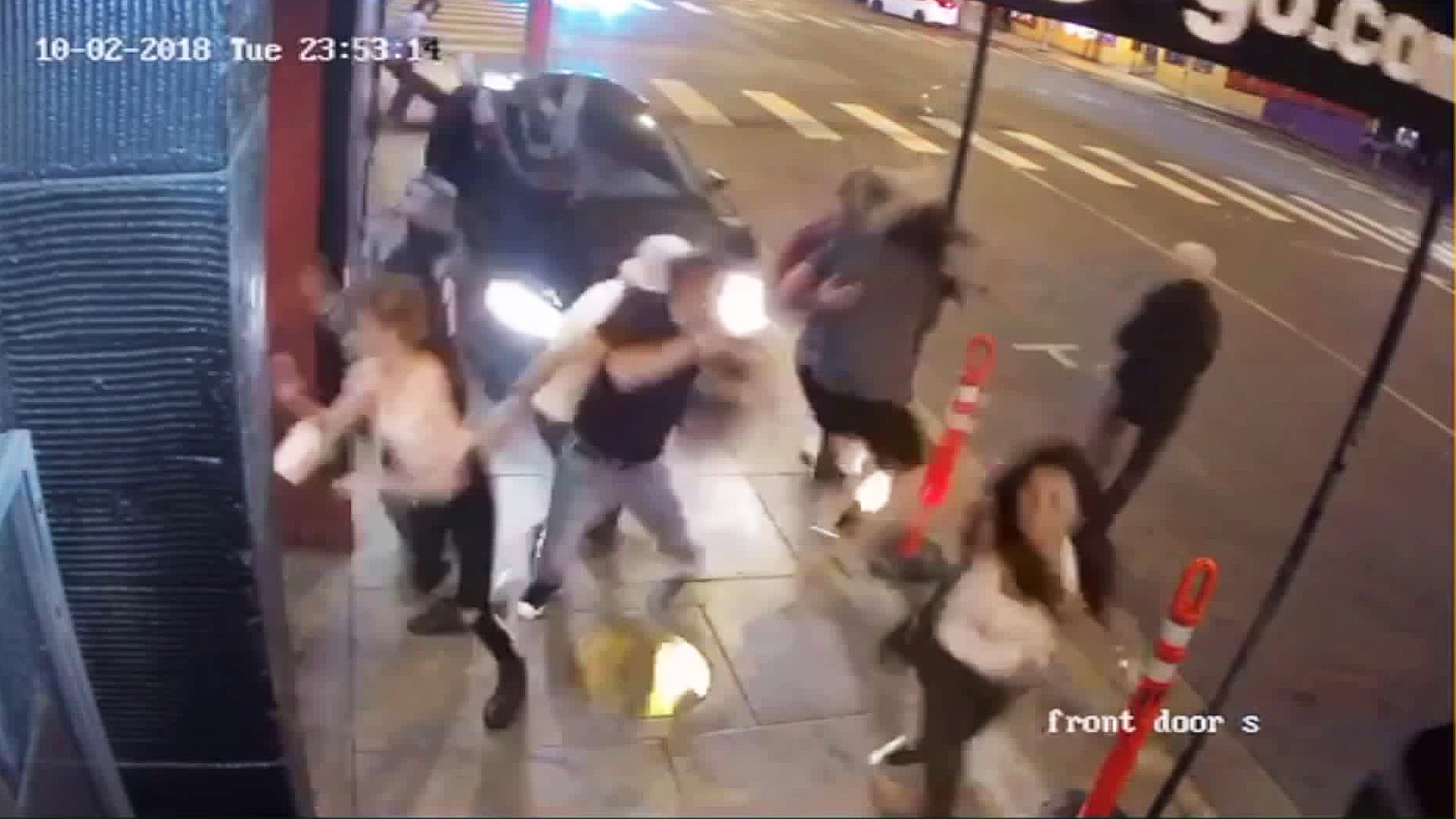 Video released Oct. 3 shows a suspected DUI driver hitting a crowd of people in West Hollywood.