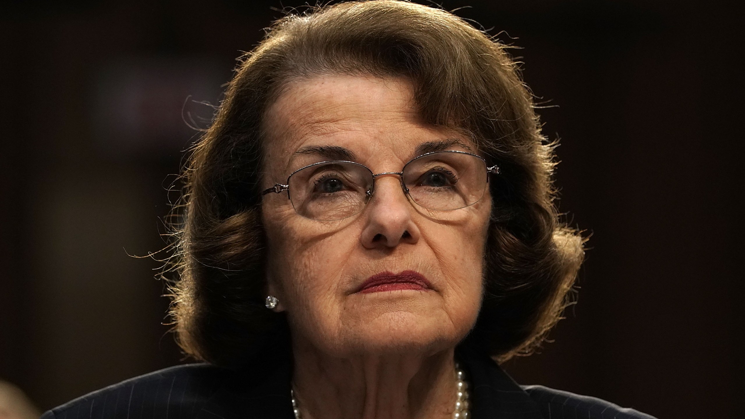 Sen. Dianne Feinstein testifies during a hearing before a Senate subcommittee on Capitol Hill, July 24, 2018. (Credit: Alex Wong / Getty Images)