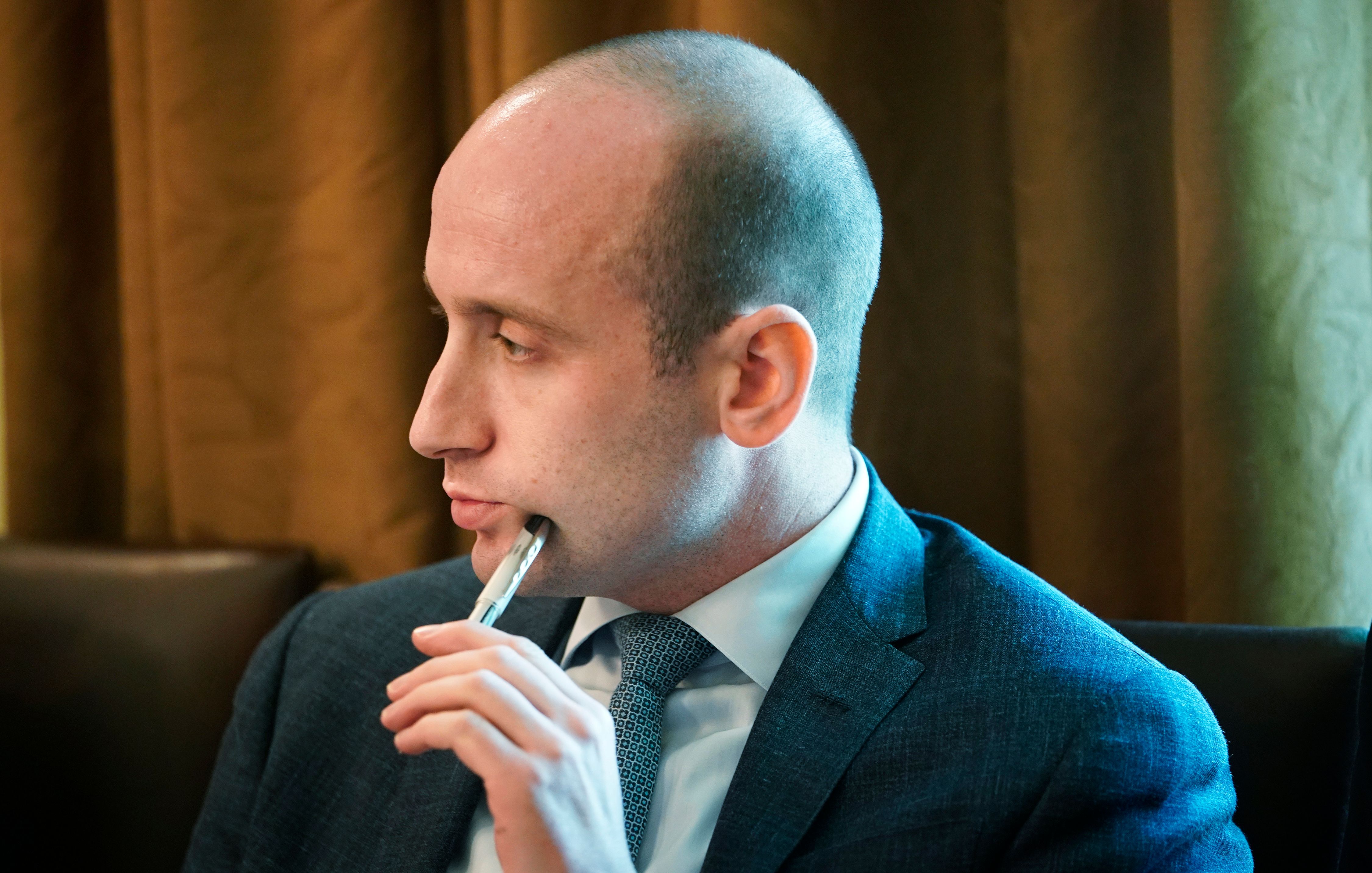 Senior adviser Stephen Miller attends a cabinet meeting at the White House on Aug. 16, 2018. (Credit: MANDEL NGAN/AFP/Getty Images)