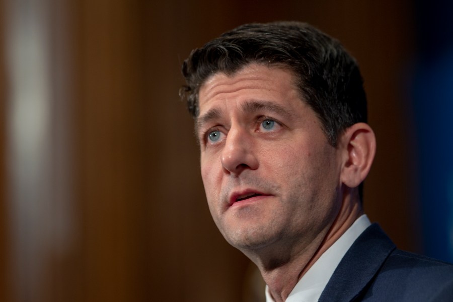 Speaker of the House Paul Ryan (R-WI) speaks at the National Press Club Newsmaker event on October 8, 2018 in Washington, DC. (Credit: Tasos Katopodis/Getty Images)