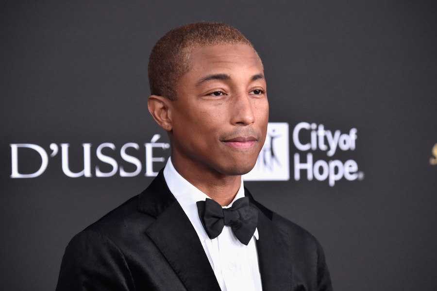 Pharrell Williams attends the City of Hope Spirit of Life Gala at Barker Hangar in Santa Monica on Oct. 11, 2018. (Credit: Frazer Harrison / Getty Images)