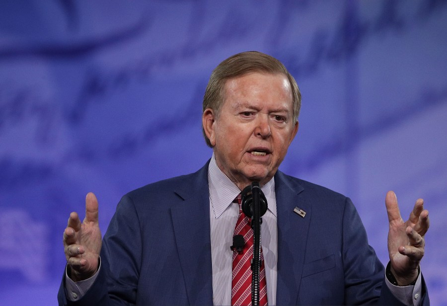 Lou Dobbs of Fox Business Network speaks during the Conservative Political Action Conference at the Gaylord National Resort and Convention Center on Feb. 24, 2017. (Credit: Alex Wong/Getty Images)