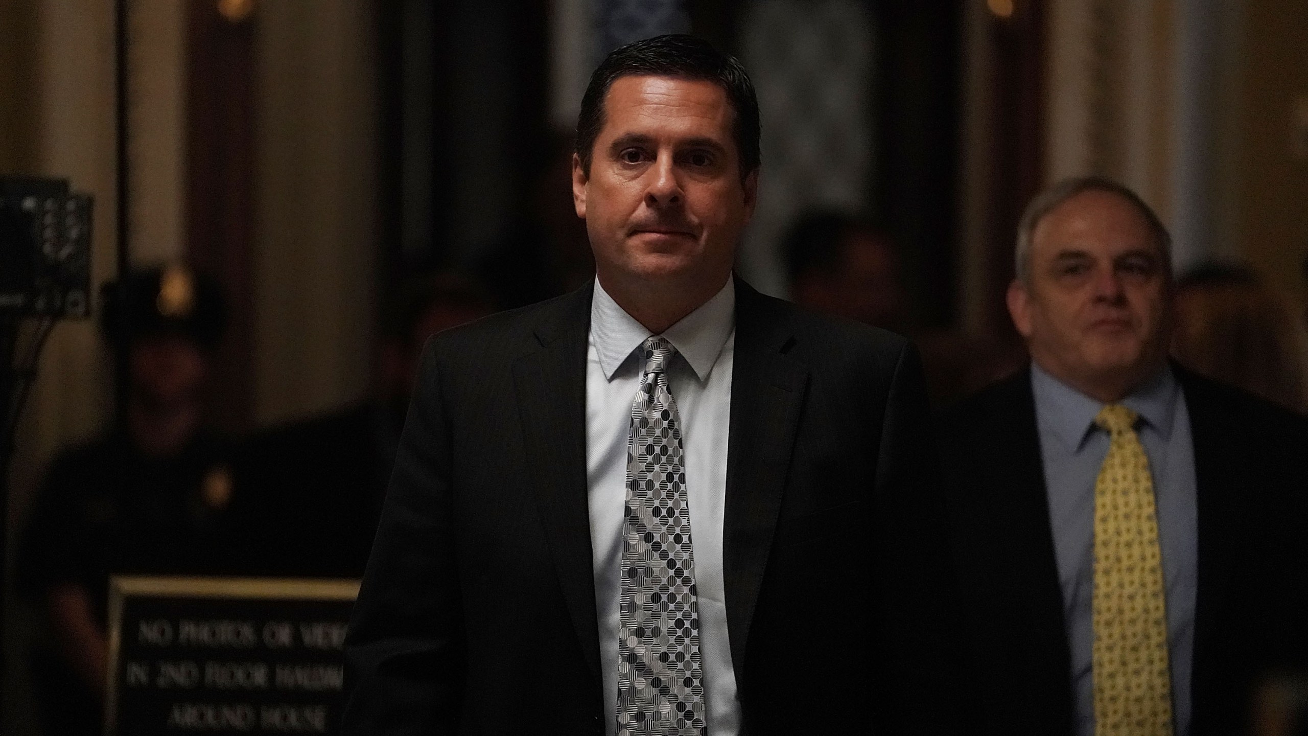 Rep. Devin Nunes (R-CA) passes through a hallway at the U.S. Capitol after a vote on June 21, 2018. (Credit: Alex Wong/Getty Images)