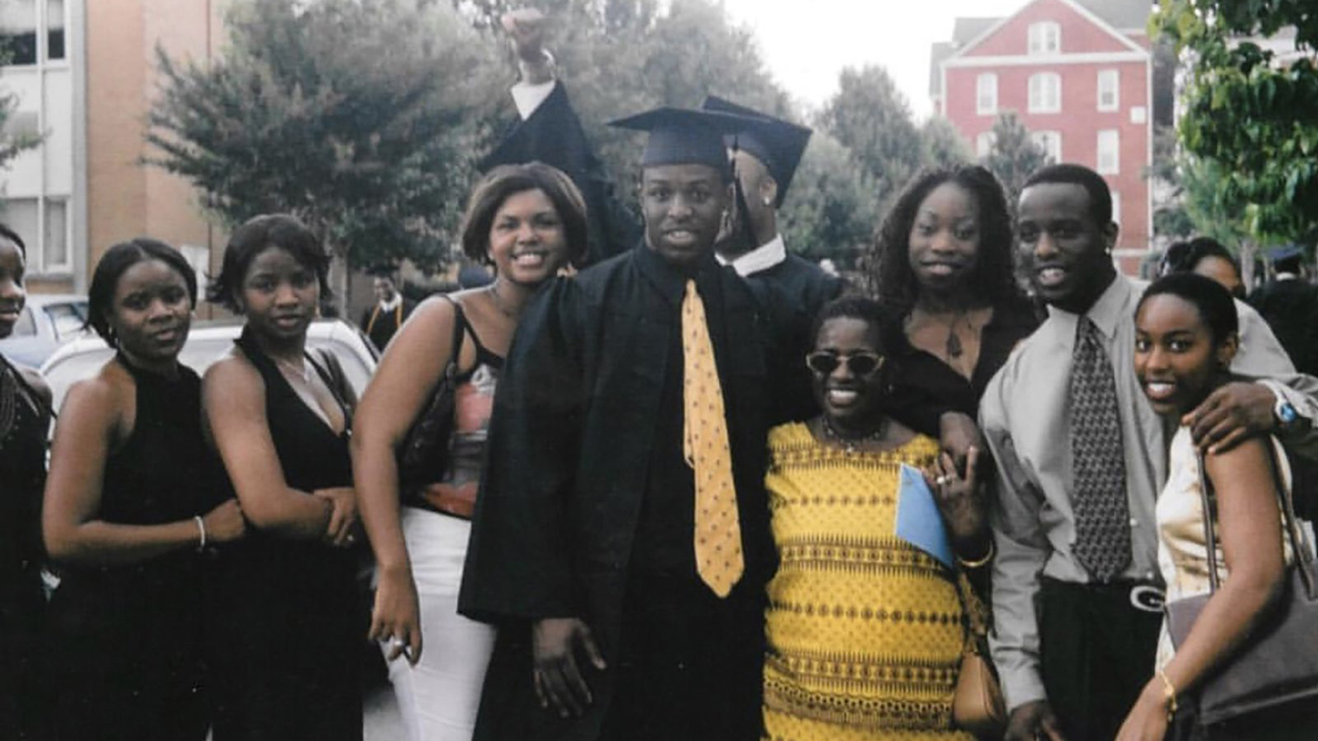 Chinedu Okobi and his family are seen in a photo provided to CNN by the Okobi family.