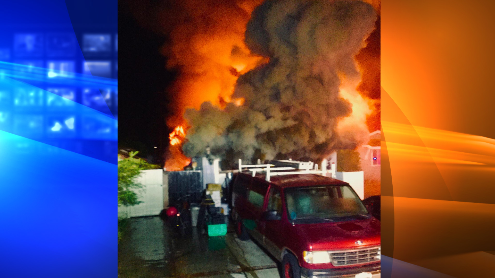 Garden Grove Fire Department released this image of a house fire on the 11000 block of True Way on Nov. 17, 2018.