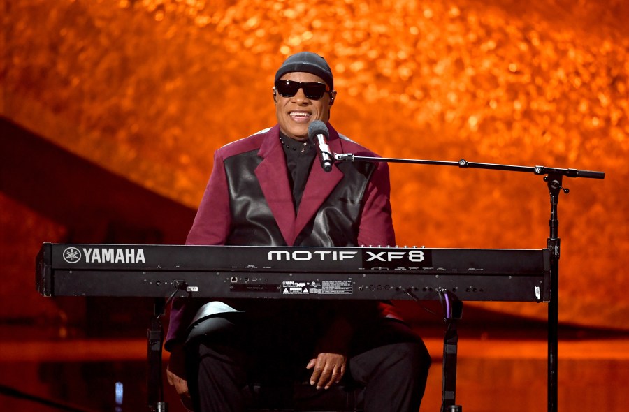 Stevie Wonder performs onstage at Q85: A Musical Celebration for Quincy Jones at the Microsoft Theatre in Los Angeles on Sept. 25, 2018. (Credit: Kevin Winter / Getty Images)